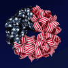 4th of july ribbon wreath