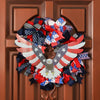 Load image into Gallery viewer, burlap stars and stripes wreath