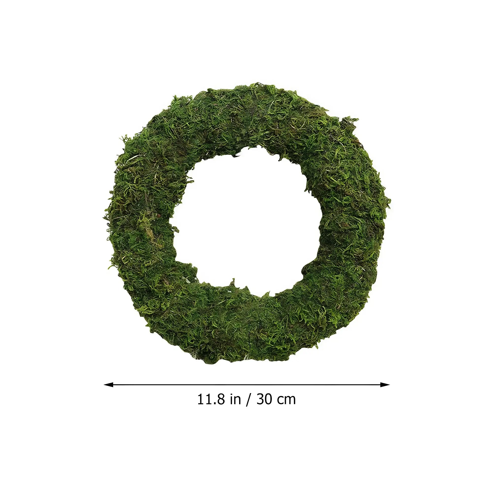 green moss wreath ring