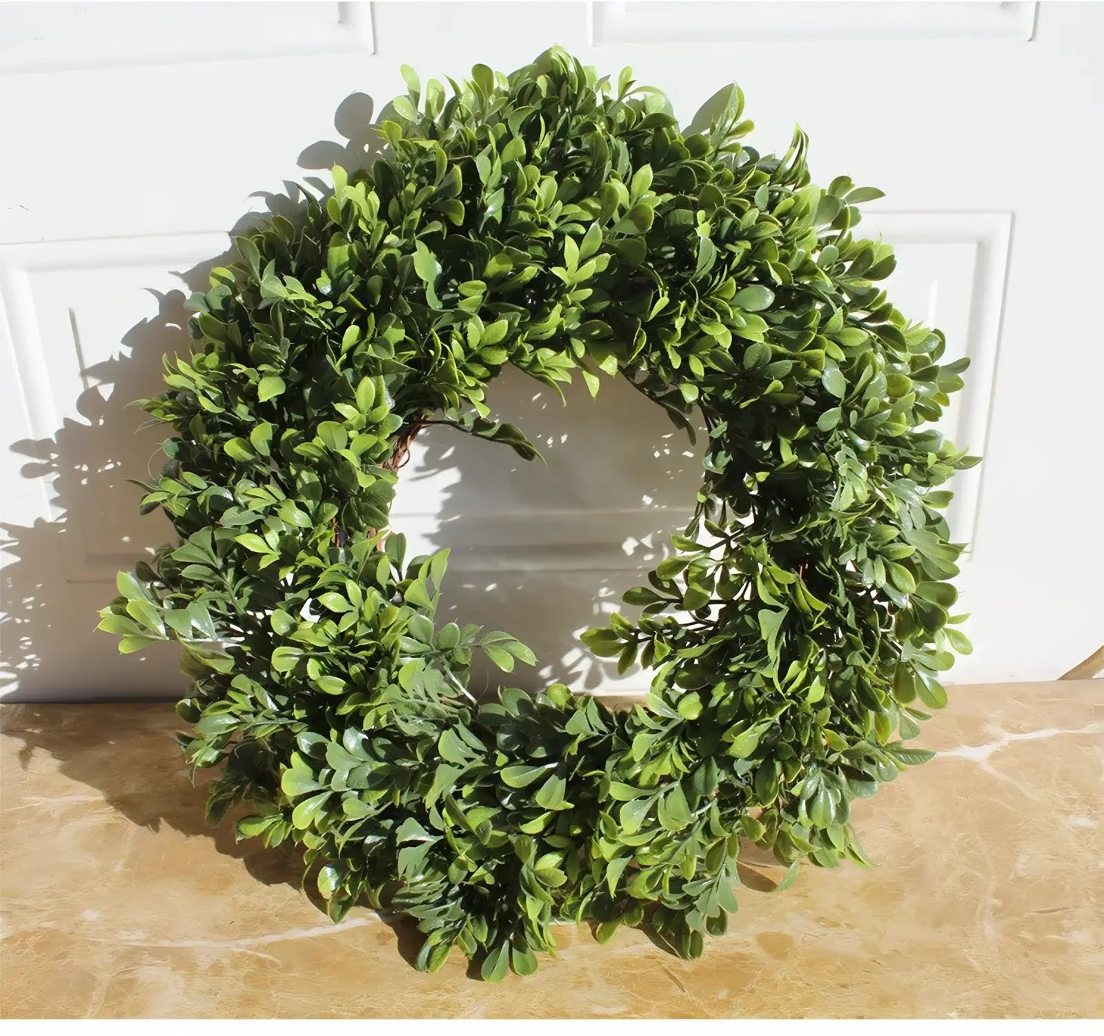 greenery front door wreath