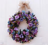 Load image into Gallery viewer, purple flower wreath