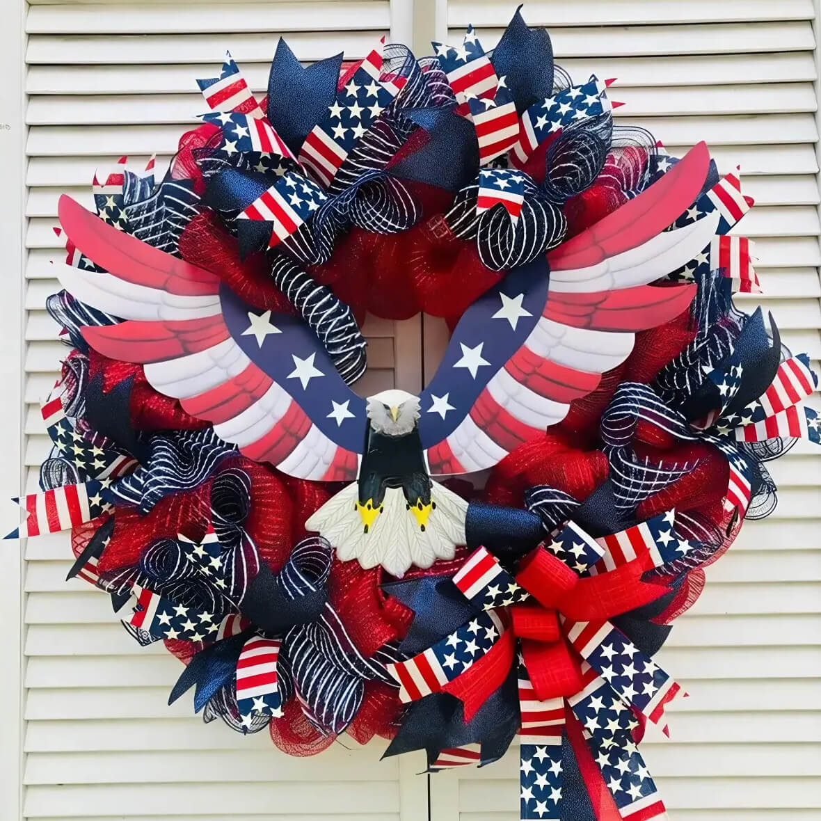 Patriotic Star Wreath Kit, Rustic Farmhouse Wreath Kit, Wreath Supplies