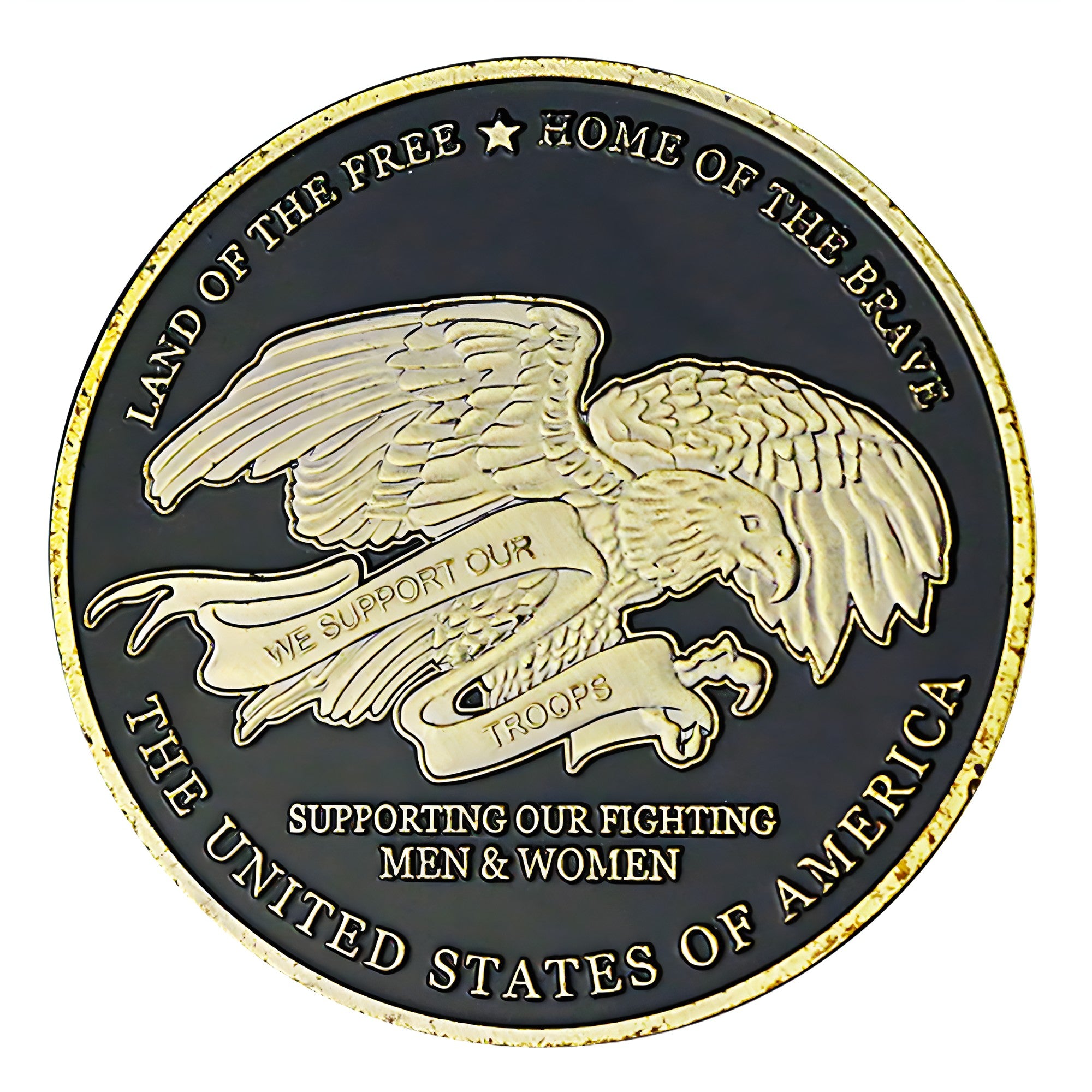 support troops challenge coin