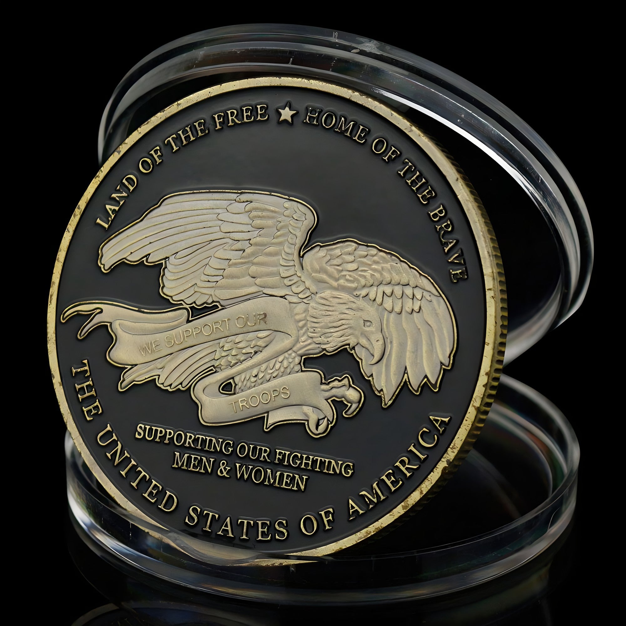 support troops challenge coins