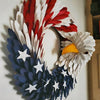 Load image into Gallery viewer, American Eagle Wreath kit that was assembled as a DIY craft project