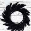 Black pampas wreath