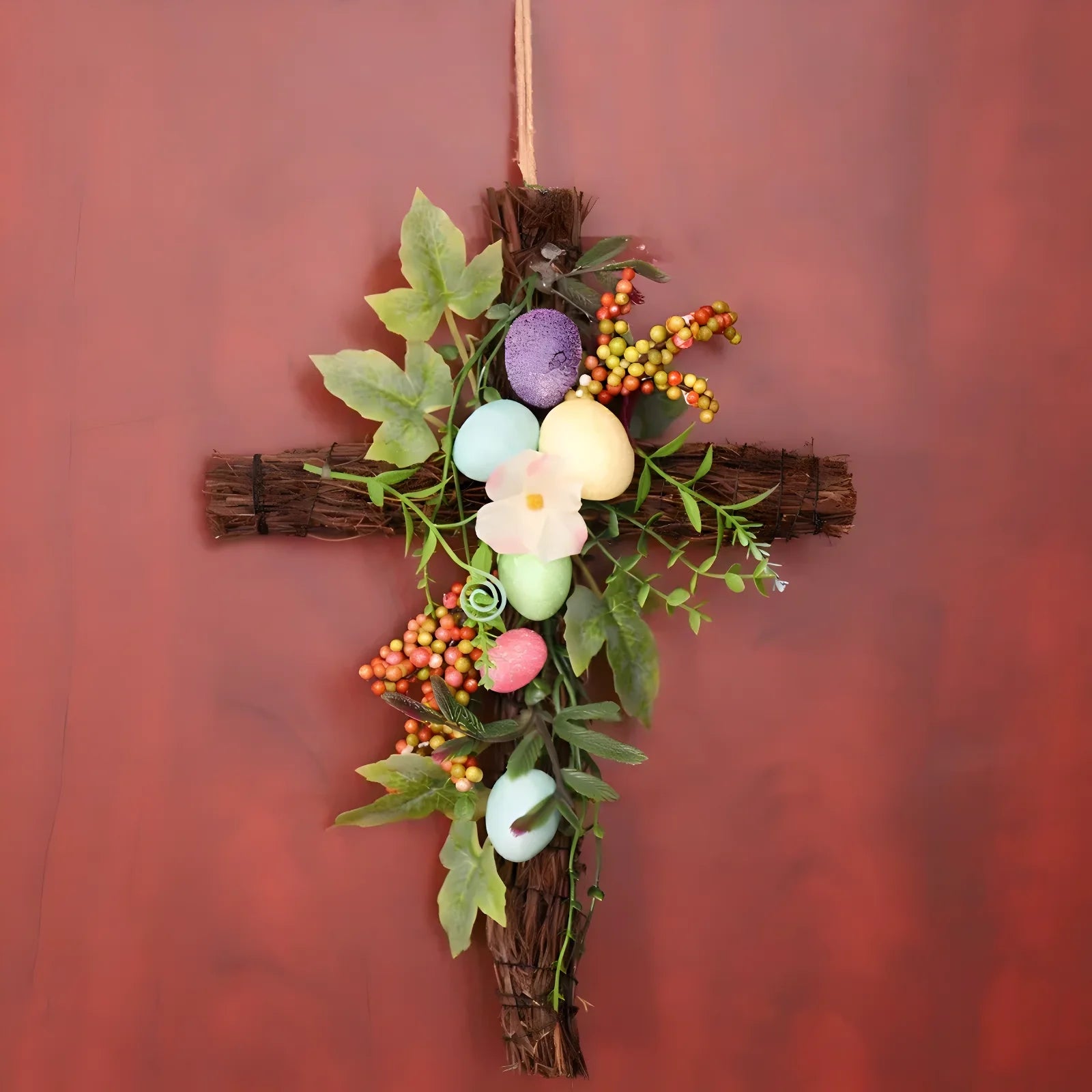 Easter Wreath With Cross