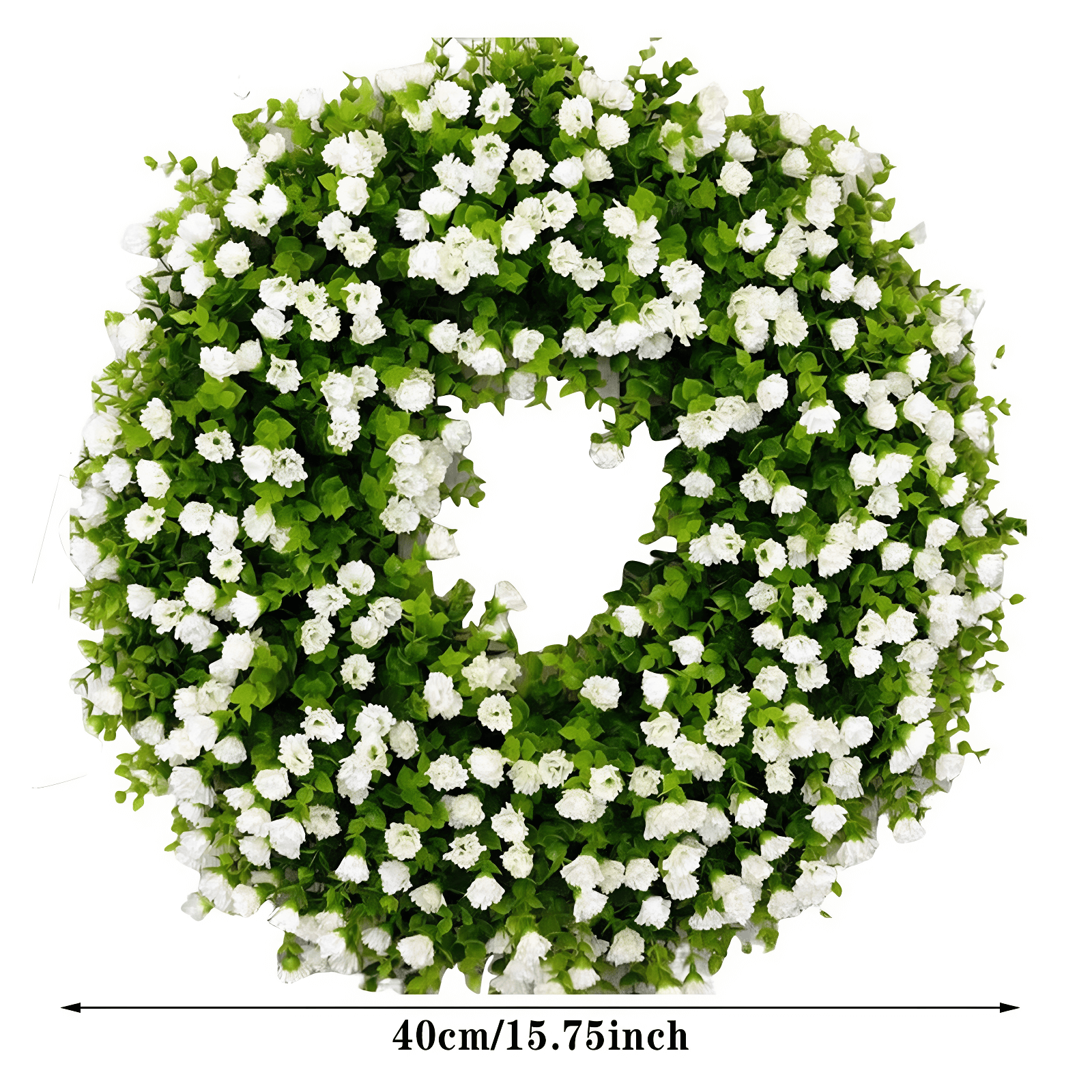 faithful wishes wreath size chart