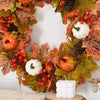 fall white pumpkin wreath