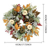 fall wreath white pumpkins