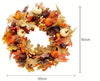 fall wreaths with white pumpkins