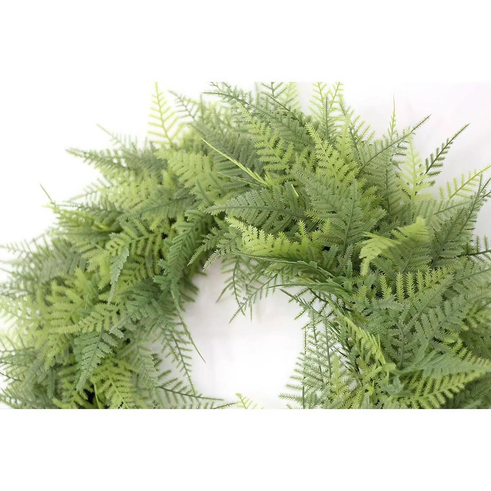 fern wreath close-up