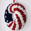Load image into Gallery viewer, american flag wreath on a wall