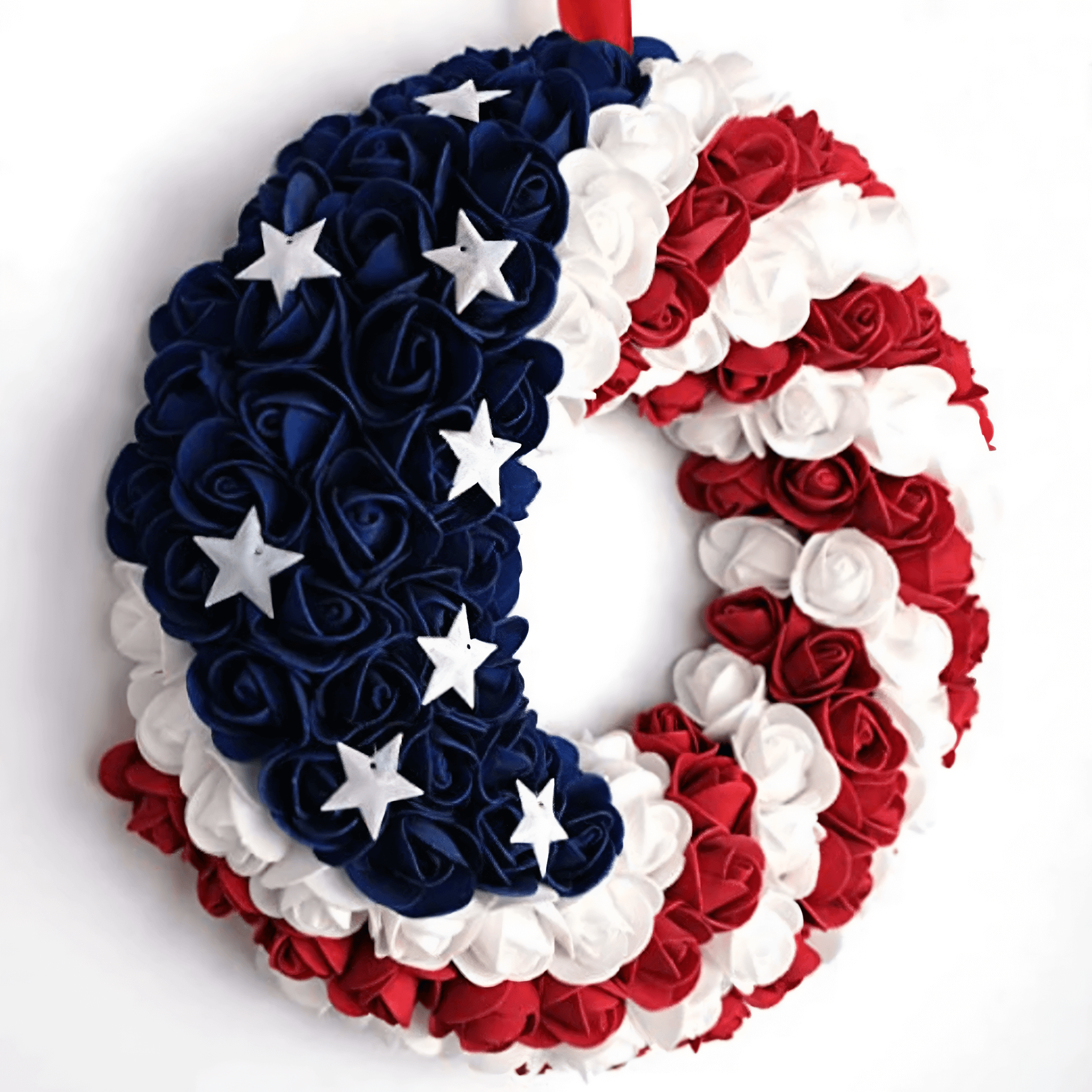 american flag wreath