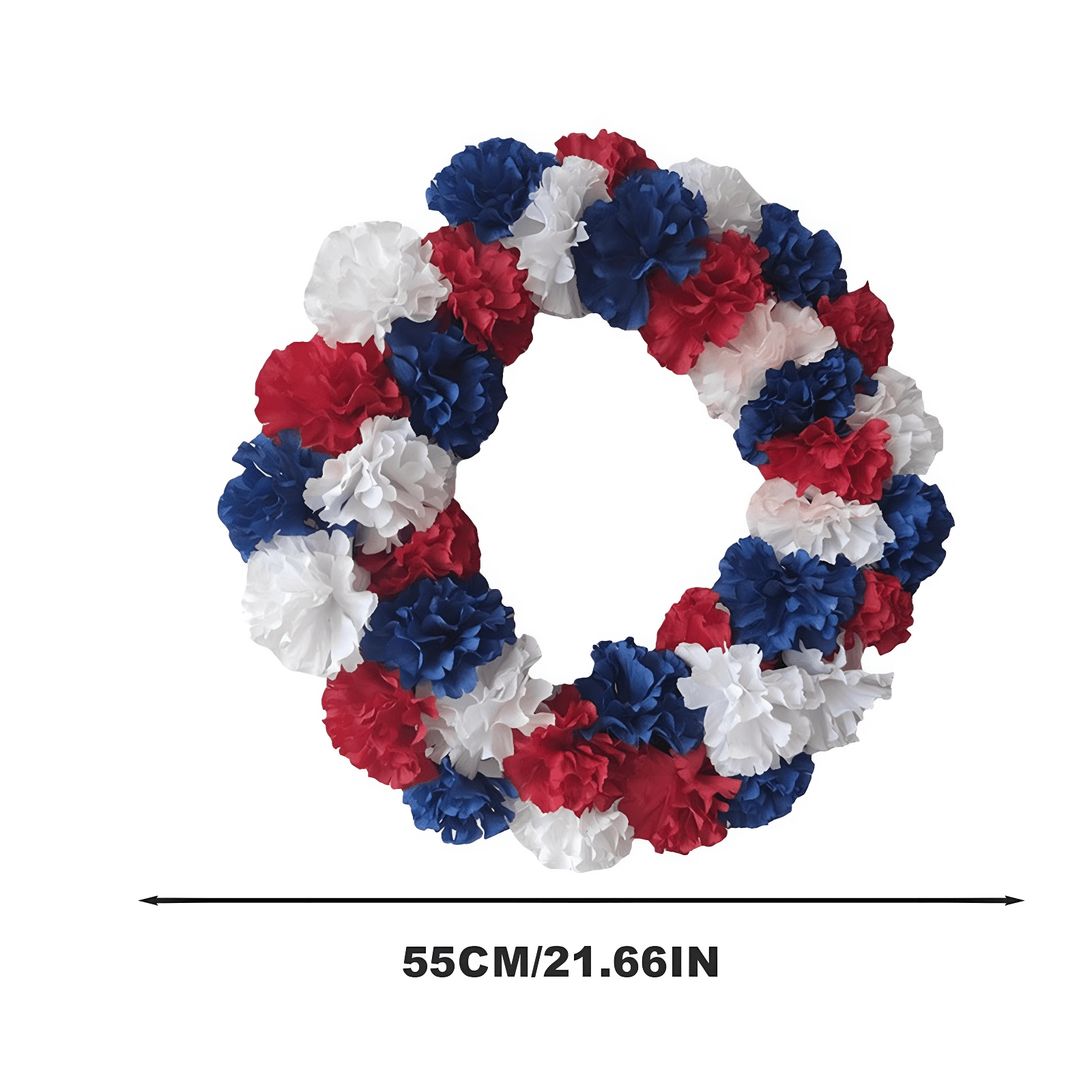 fourth of july mesh wreath size chart