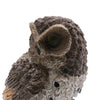 close up photo of brown solar light owl