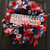 god bless america bandana wreath
