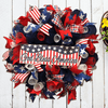 Load image into Gallery viewer, god bless america wreath on a wall
