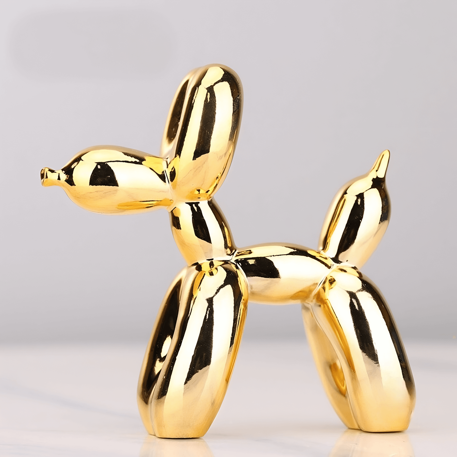 Gold balloon dog