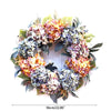 Load image into Gallery viewer, hydrangea wreath blue