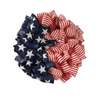 independence day ribbon wreath