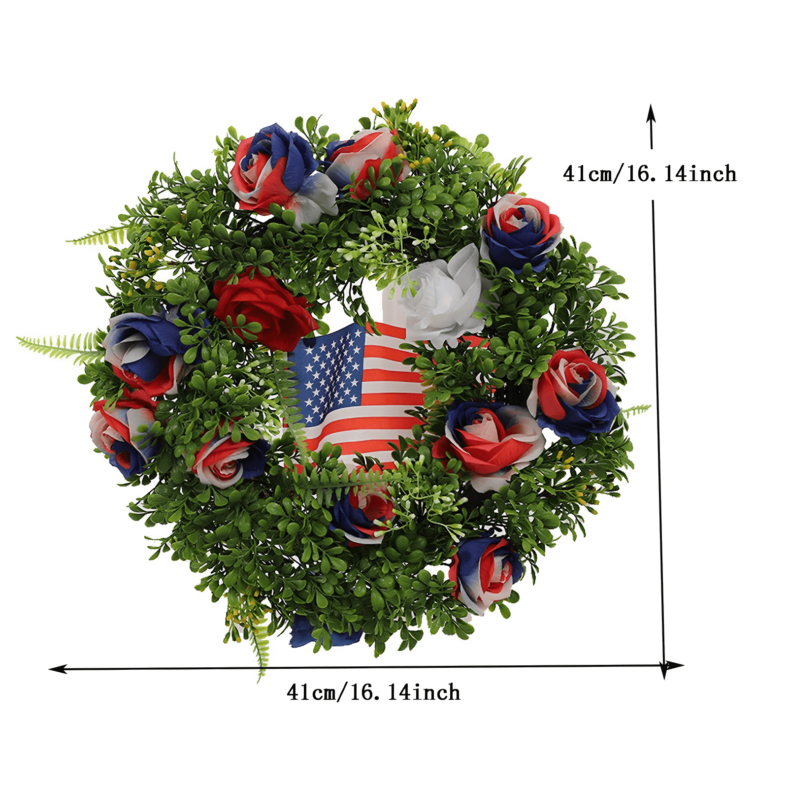 Independence Day Wreath size chart