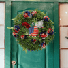 Load image into Gallery viewer, Independence Wreath on a door