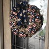 labor day wreath on a door