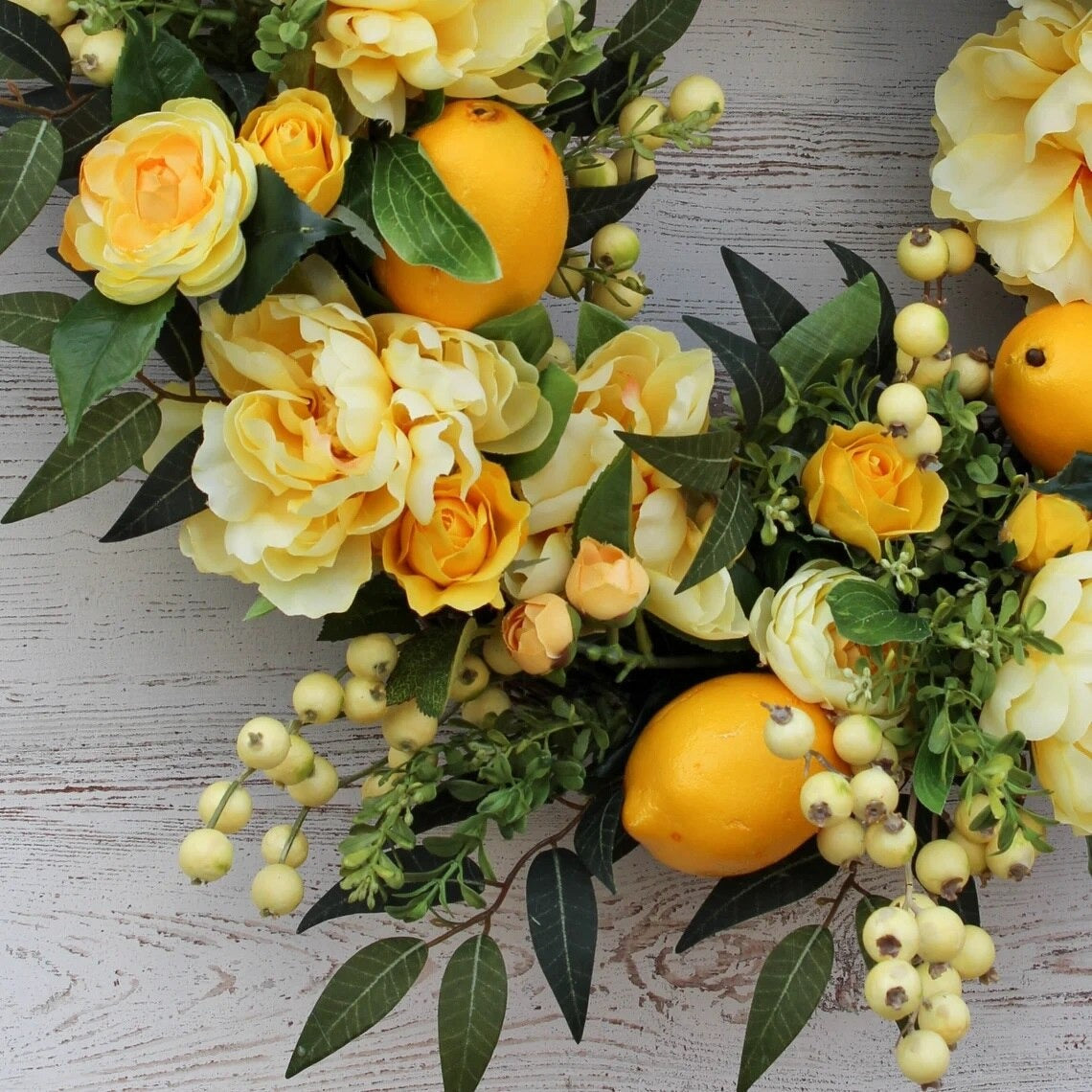 wreath with lemons