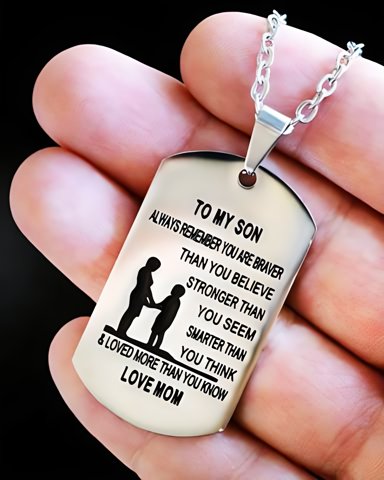 to my son necklace from mom