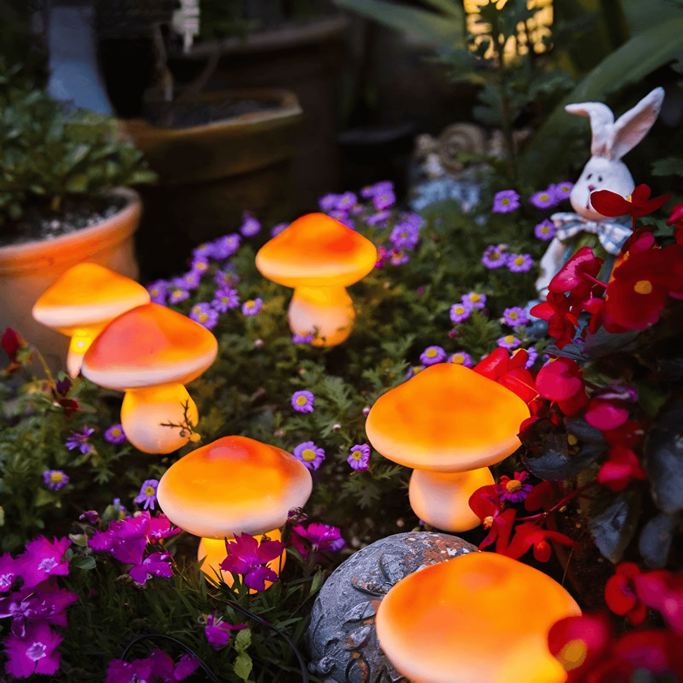 Outdoor mushroom lights