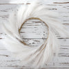 White pampas wreath