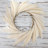 Pampas door wreath