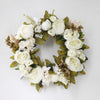 White Peony Wreath