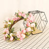 pink cherry blossom wreath