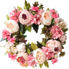 Pink Peony Wreath