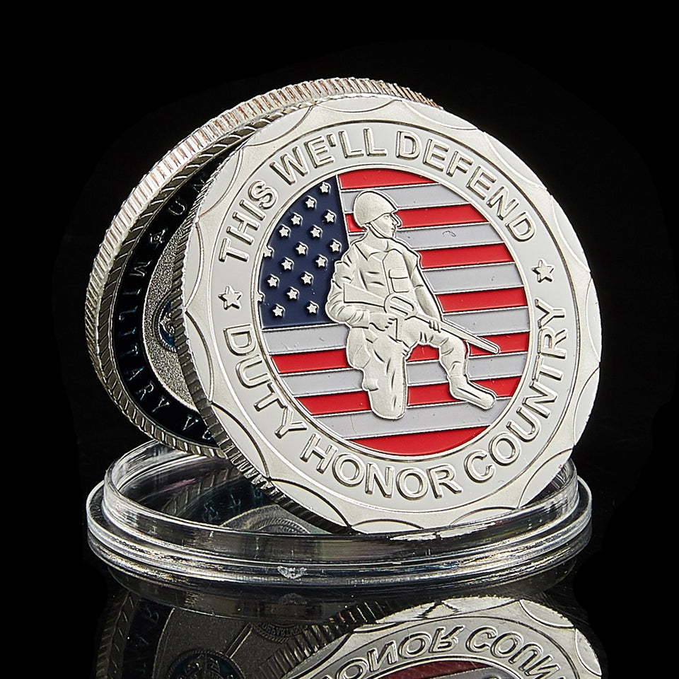 veteran challenge coin from other side