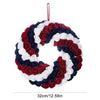 red white and blue wreath