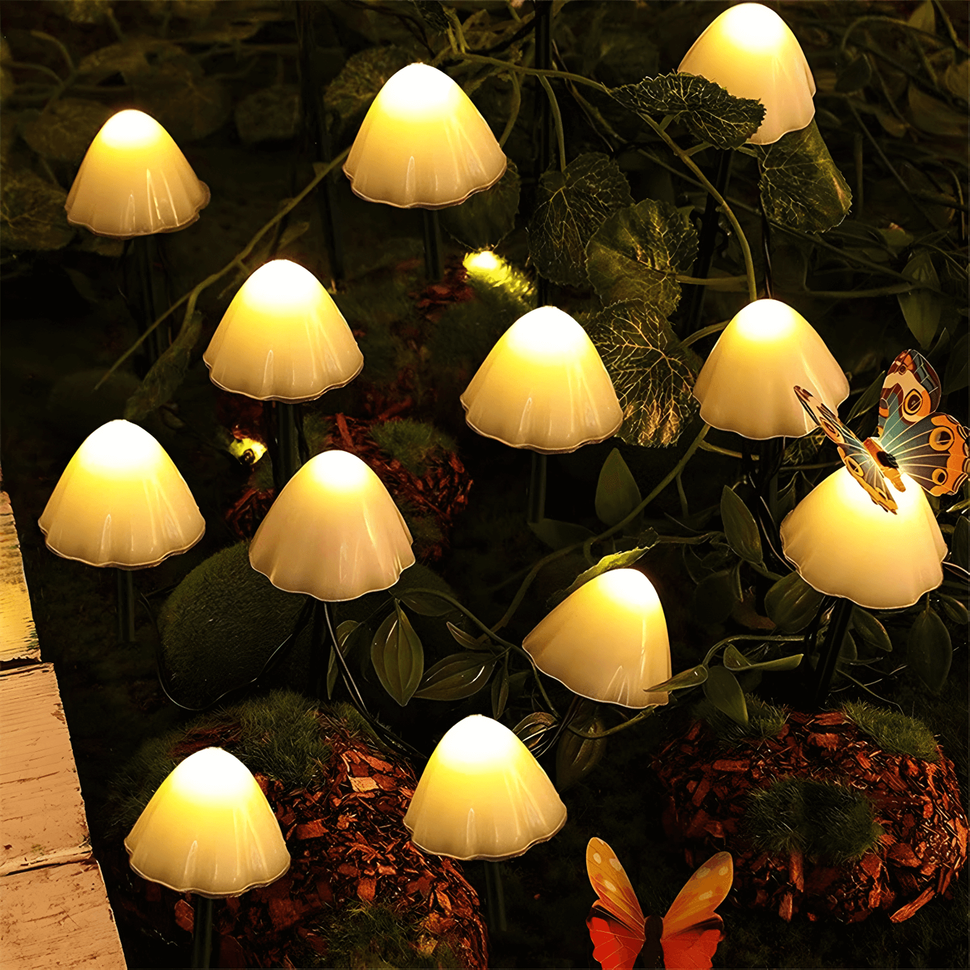 solar mushroom light