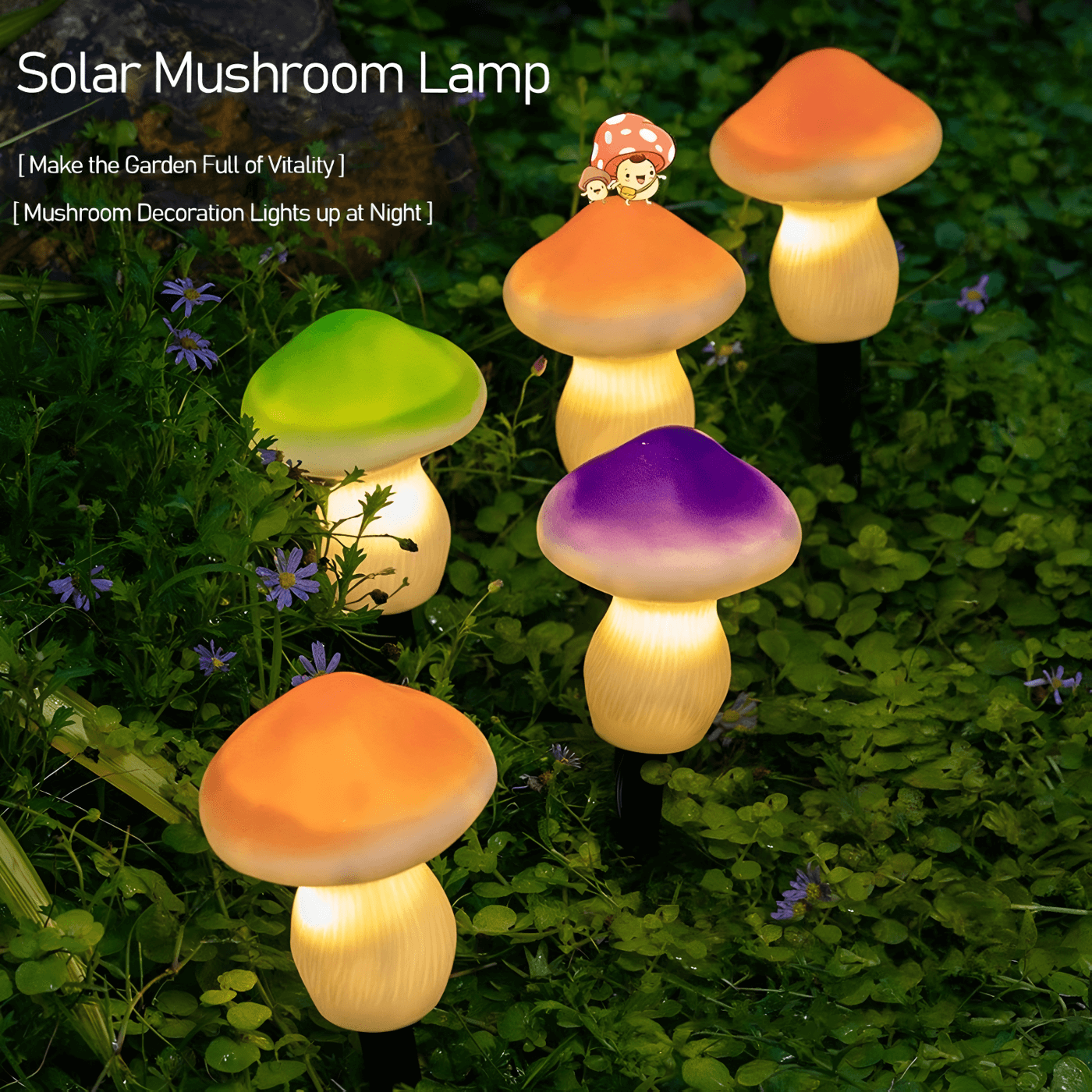 mushroom garden lights