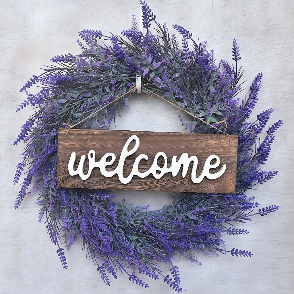 Welcome Wreath Sign HeftyBerry Welcome Wreath Sign HeftyBerry