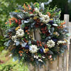 White pumpkin wreath