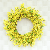 yellow forsythia wreath